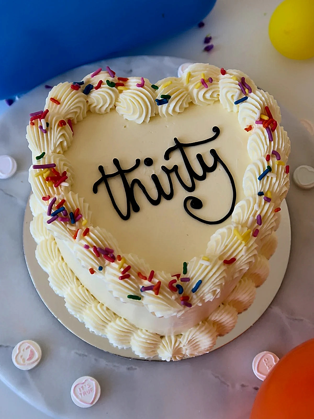 Heart Shaped Birthday Cake Delivered in London